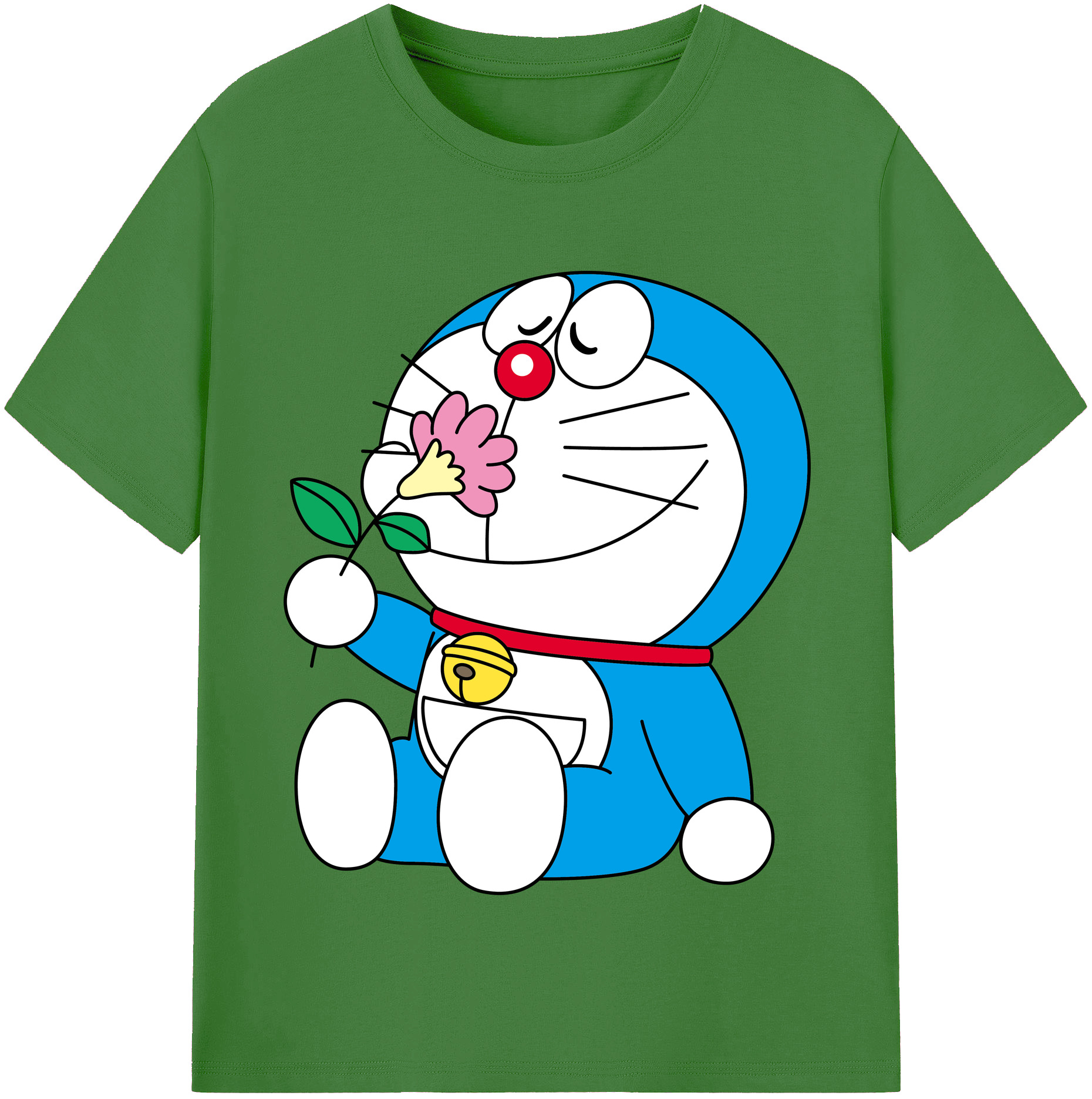 （画像用） ドラえもん Doraemon レディースカジュアルプリントTシャツ（綿100％）